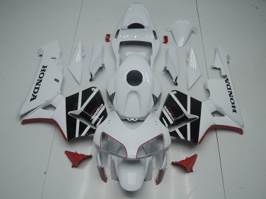 2003-2004 Honda CBR600RR Motorcycle Fairing - White Glossy Black Canada