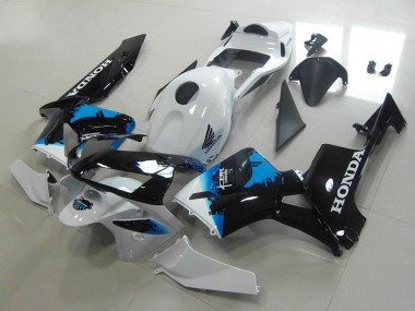 2003-2004 Honda CBR600RR Motorcycle Fairings - White Blue Glossy Black Canada