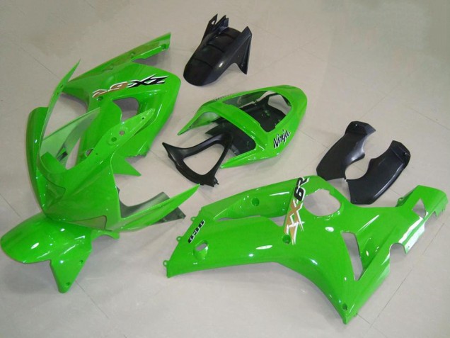 2003-2004 Kawasaki ZX6R Motorcycle Fairings - Green Canada