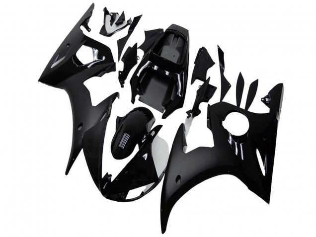 2003-2004 Yamaha YZF R6 Motorcycle Fairings - Glossy Black Matte Black Canada