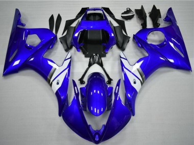 2003-2004 Yamaha YZF R6 Motorcycle Fairings - Blue White Canada