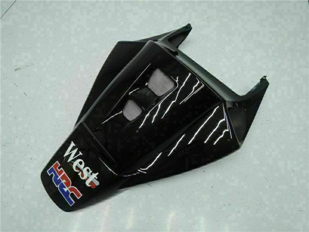 2004-2005 Honda CBR1000RR Motorcycle Fairings - Glossy Black White West Mobil Michelin Canada