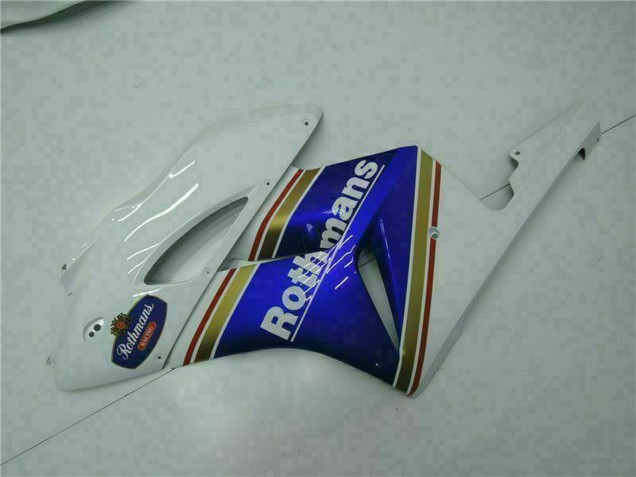 2004-2005 Honda CBR1000RR Motorcycle Fairing - White Blue Yellow Rothmans Canada