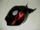 2004-2005 Honda CBR1000RR Motorcycle Fairings - Glossy Black Red Flame Canada
