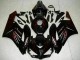 2004-2005 Honda CBR1000RR Motorcycle Fairings - Glossy Black Red Flame Canada