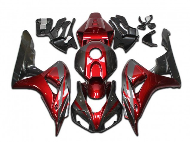 2004-2005 Honda CBR1000RR Motorcycle Fairings - Red Grey Glossy Black Canada
