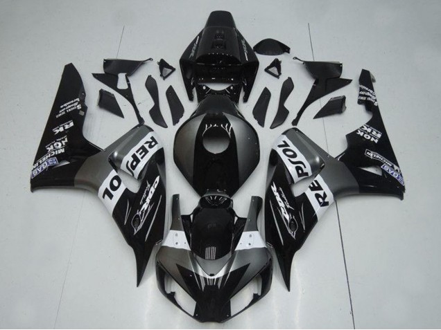 2004-2005 Honda CBR1000RR Motorcycle Fairings - Grey White Glossy Black Repsol Canada