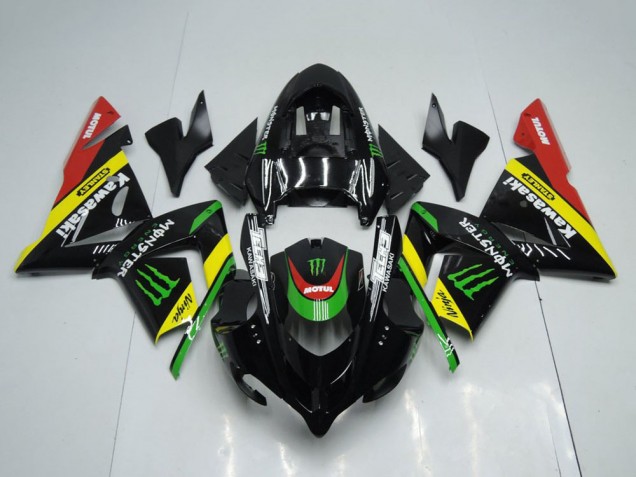 2004-2005 Kawasaki ZX10R Motorcycle Fairings - Glossy Black Red Yellow Green Monster Canada