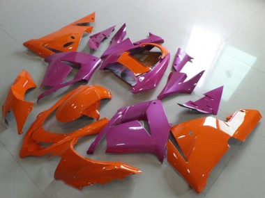 2004-2005 Kawasaki ZX10R Motorcycle Fairings - Orange and Pink Canada