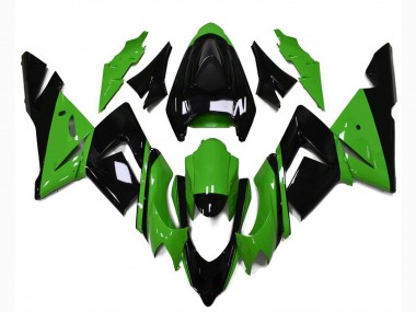 2004-2005 Kawasaki ZX10R Motorcycle Fairings - Glossy Black Green Canada