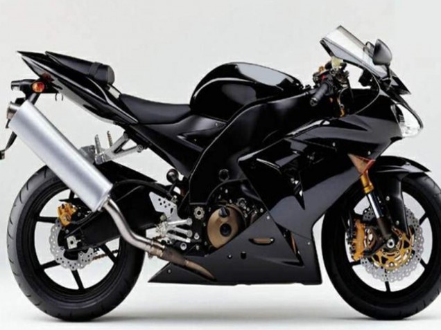 2004-2005 Kawasaki ZX10R Motorcycle Fairings - Glossy Black Matte Black Canada