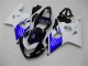 2004-2005 Suzuki GSXR 600/750 Bike Fairings - White Blue Black Canada