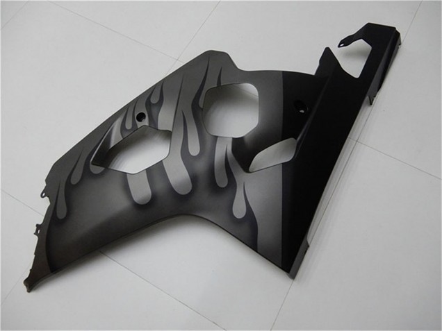 2004-2005 Suzuki GSXR 600/750 Motorcycle Fairings - Grey Black Flame Canada