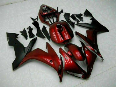 2004-2006 Yamaha YZF R1 Motorcycle Fairings - Maroon Red Matte Black Canada