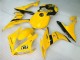 2004-2006 Yamaha YZF R1 Motorcycle Fairings - Yellow Glossy Black Dunlop 50 Canada