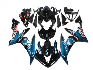 2004-2006 Yamaha YZF R1 Motorcycle Fairings - Teal Blue Glossy Black Red Petronas ENEOS Canada