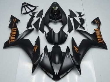 2004-2006 Yamaha YZF R1 Motorcycle Fairings - Matte Black Orange Canada