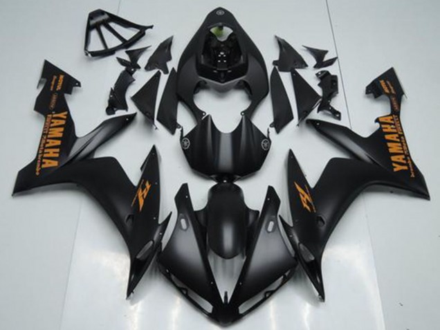 2004-2006 Yamaha YZF R1 Motorcycle Fairings - Matte Black Orange Canada