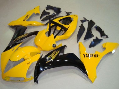 2004-2006 Yamaha YZF R1 Motorcycle Fairings - Yellow Glossy Black Canada