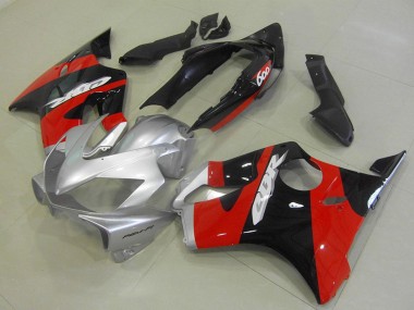 2004-2007 Honda CBR600 F4i Motorcycle Fairings - Silver Red Glossy Black Canada
