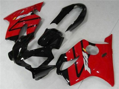 2004-2007 Honda CBR600 F4i Bike Fairings - Red Glossy Black Canada