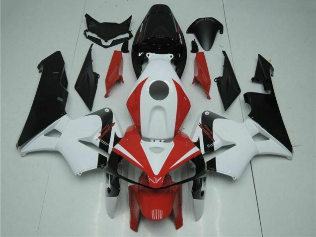 2005-2006 Honda CBR600RR Motorcycle Fairing Kits - White Red Black Canada