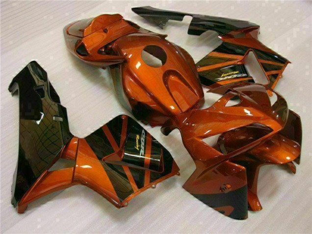 2005-2006 Honda CBR600RR Motorcycle Fairing Kits - Orange Black Canada
