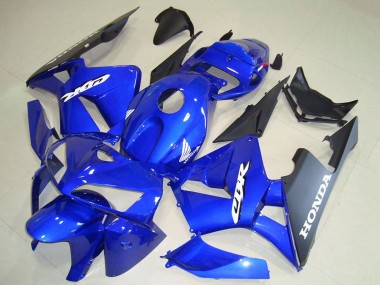 2005-2006 Honda CBR600RR Motorcycle Fairings - Blue Black White Decal Canada