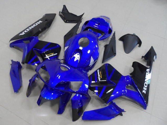 2005-2006 Honda CBR600RR Motorcycle Fairing Kits - Blue Black Canada