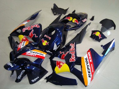 2005-2006 Honda CBR600RR Motorcycle Fairings - Dark Blue Orange Red Bull Repsol Canada