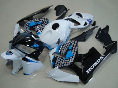 2005-2006 Honda CBR600RR Motorcycle Fairings - White Blue Black Canada