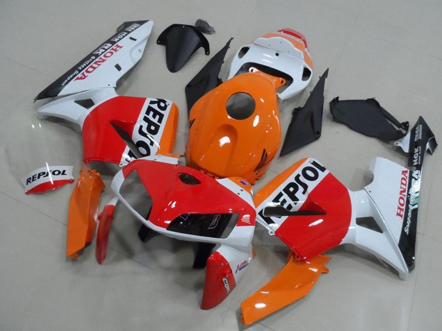 2005-2006 Honda CBR600RR Bike Fairings - Orange White Red Glossy Black Repsol Canada