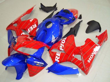 2005-2006 Honda CBR600RR Motorcycle Fairings - Blue Red Spider Man Repsol Canada
