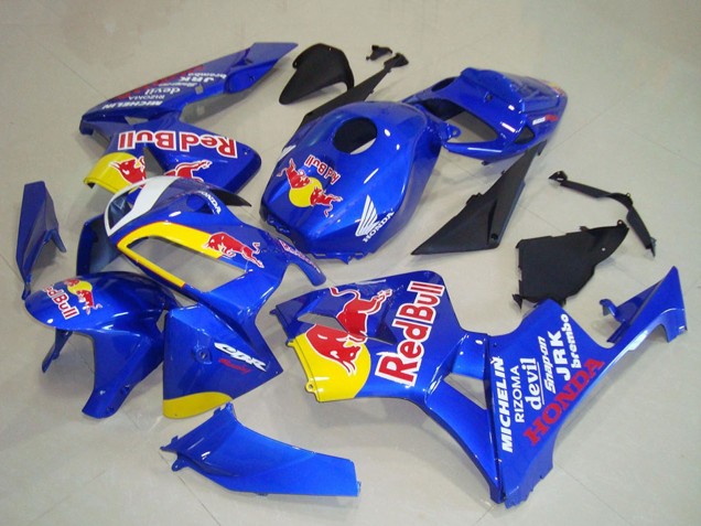 2005-2006 Honda CBR600RR Motorcycle Fairings - Blue Yellow Red Bull Canada