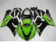 2005-2006 Kawasaki ZX6R Motorcycle Fairings - Green Glossy Black Elf Canada