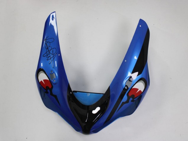 2005-2006 Kawasaki ZX6R Motorcycle Fairings - Blue Yellow Black Shark Canada
