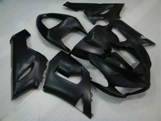2005-2006 Kawasaki ZX6R Motorcycle Fairings - Matte Black Canada