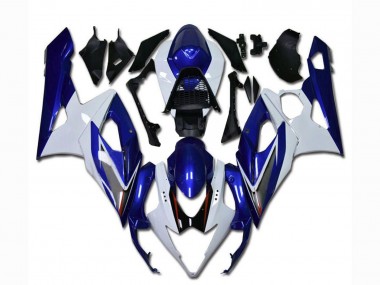 2005-2006 Suzuki GSXR 1000 Motorcycle Fairing - White Blue Canada