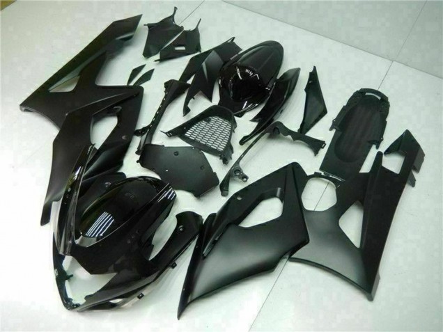 2005-2006 Suzuki GSXR 1000 Bike Fairings - Glossy Black Matte Black Canada