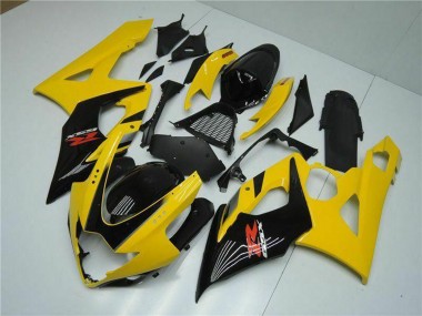 2005-2006 Suzuki GSXR 1000 Motorcycle Fairings - Yellow Glossy Black Red Canada