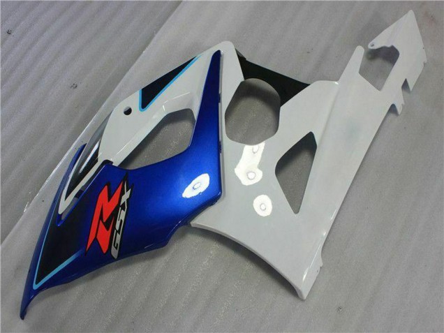 2005-2006 Suzuki GSXR 1000 Motorcycle Fairing Kits - White Blue Glossy Black Canada
