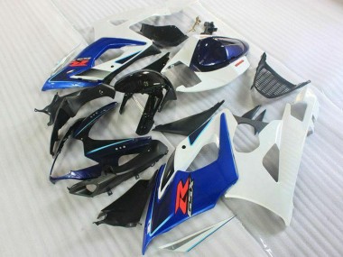 2005-2006 Suzuki GSXR 1000 Motorcycle Fairing Kits - White Blue Glossy Black Canada