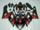 2005-2006 Suzuki GSXR 1000 Motorcycle Fairing - Red Glossy Black Canada
