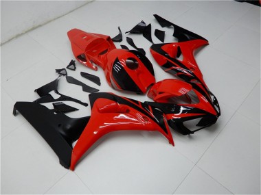2006-2007 Honda CBR1000RR Motorcycle Fairings Kits - Red Glossy Black Canada