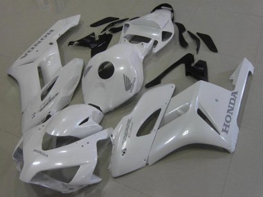 2006-2007 Honda CBR1000RR Motorcycle Fairings - White with Silver Decals Canada