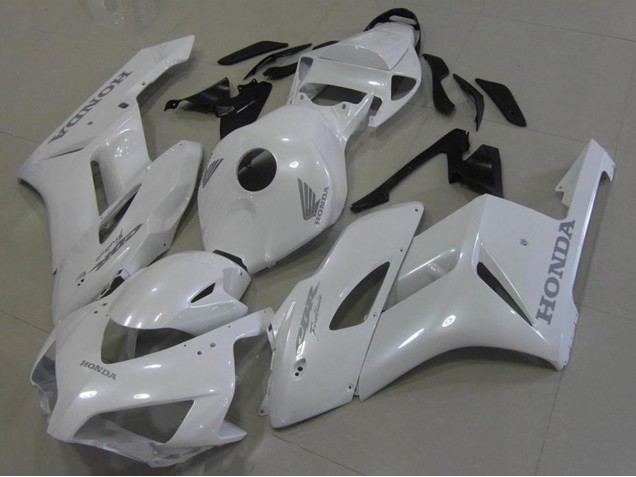 2006-2007 Honda CBR1000RR Motorcycle Fairings - White with Silver Decals Canada