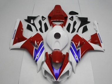 2006-2007 Honda CBR1000RR Motorcycle Fairing - White Red Blue Canada