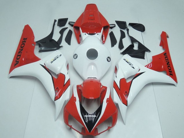2006-2007 Honda CBR1000RR Motorcycle Fairing - White Red Canada