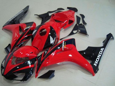 2006-2007 Honda CBR1000RR Motorcycle Fairing Kits - Red Glossy Black Canada