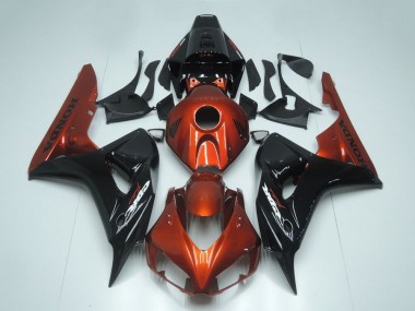 2006-2007 Honda CBR1000RR Motorcycle Fairing - Red Glossy Black Canada